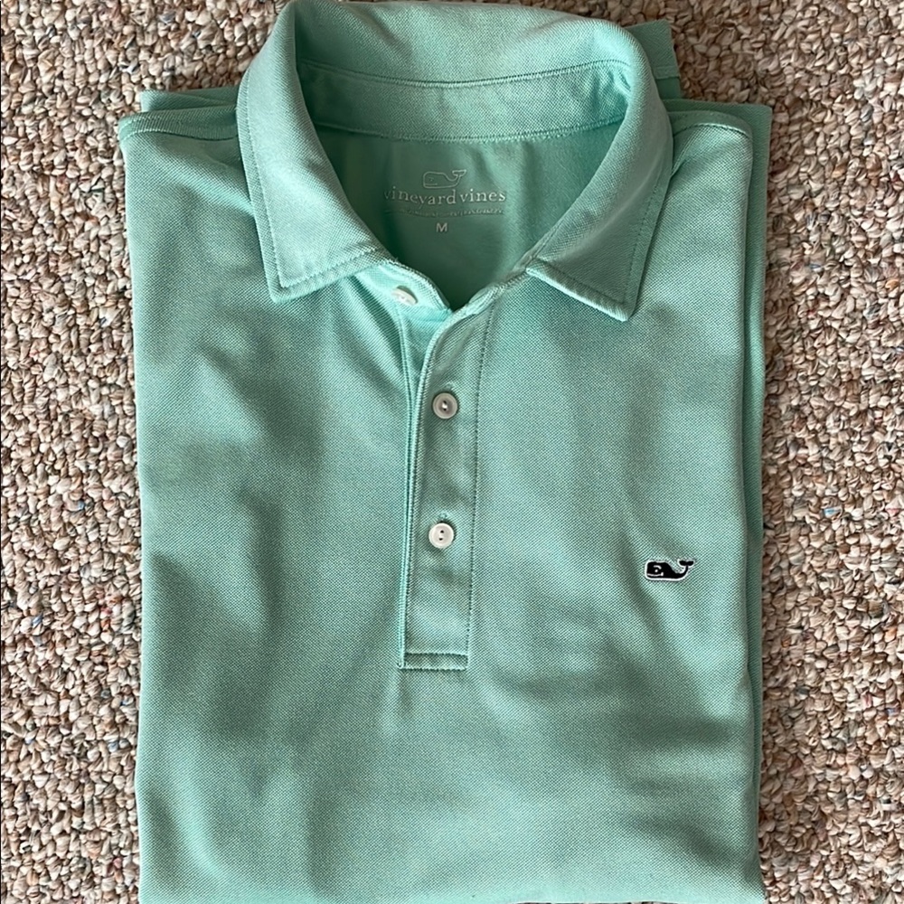 Vineyard Vines Green Polo Shirt Classic Style